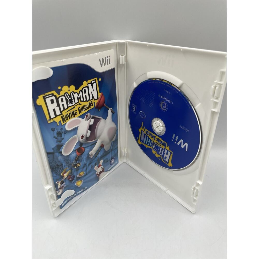 Rayman Raving Rabbids (Nintendo Wii, 2006) Complete With Manual, Tested & Works - Picture 3 of 4